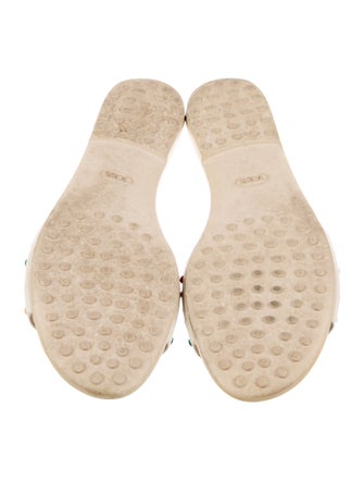 Tod's Leather Studded Accents Slides