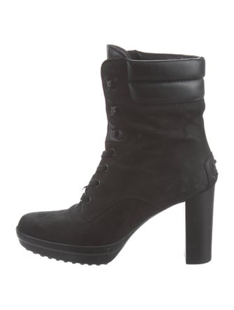 Tod's Suede Combat Boots
