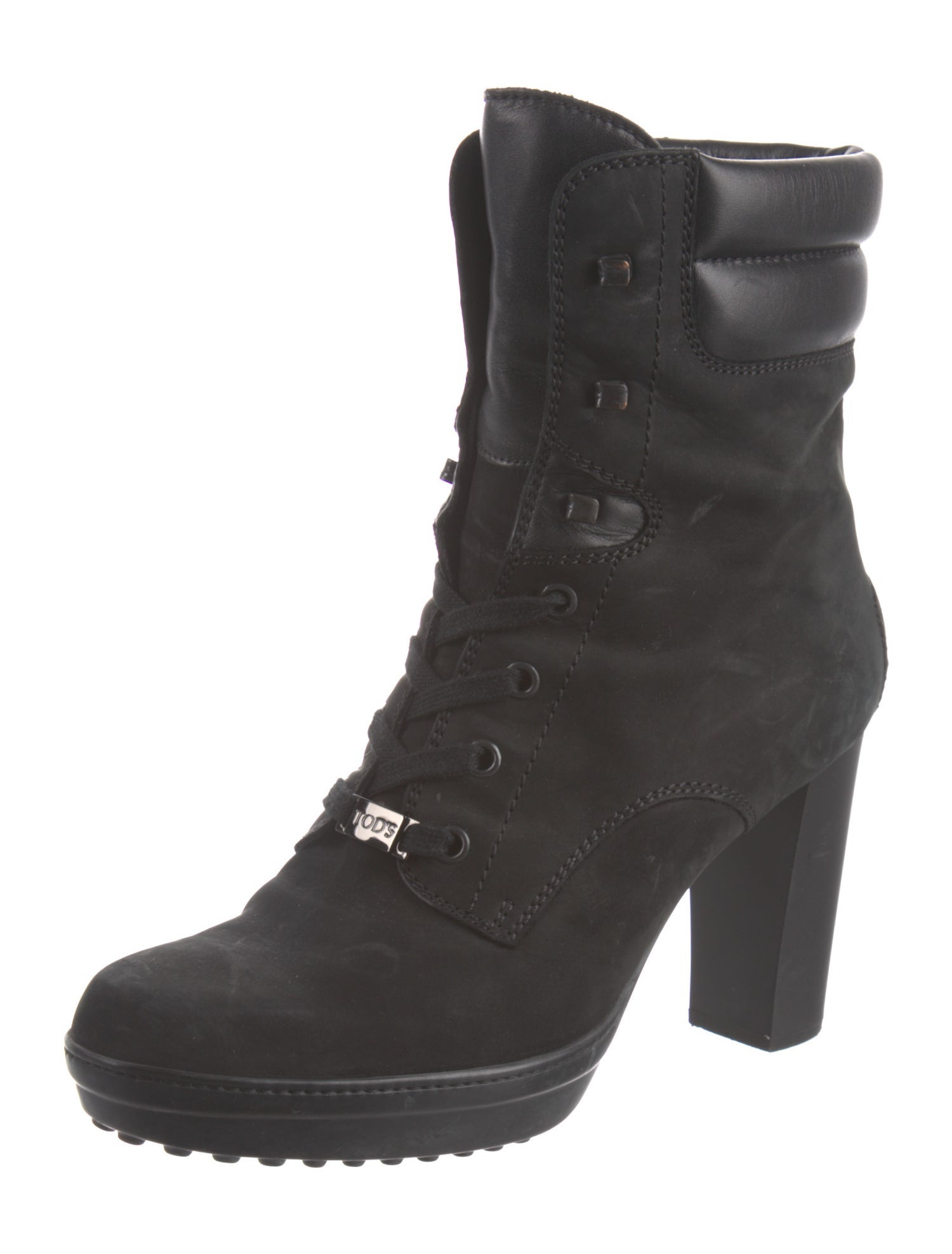 Tod's Suede Combat Boots