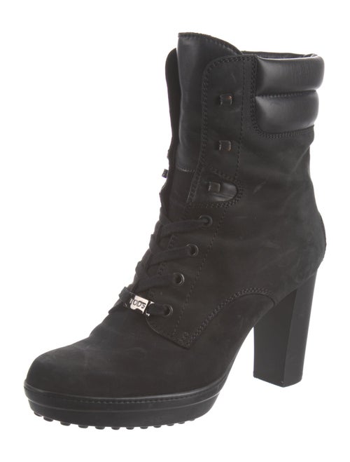 Tod's Suede Combat Boots