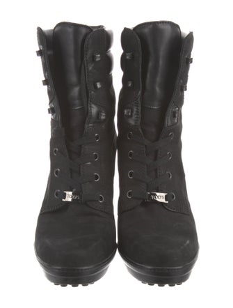 Tod's Suede Combat Boots