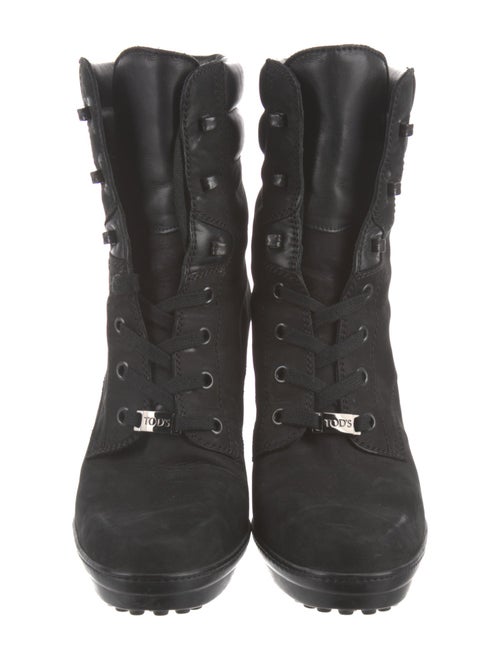 Tod's Suede Combat Boots