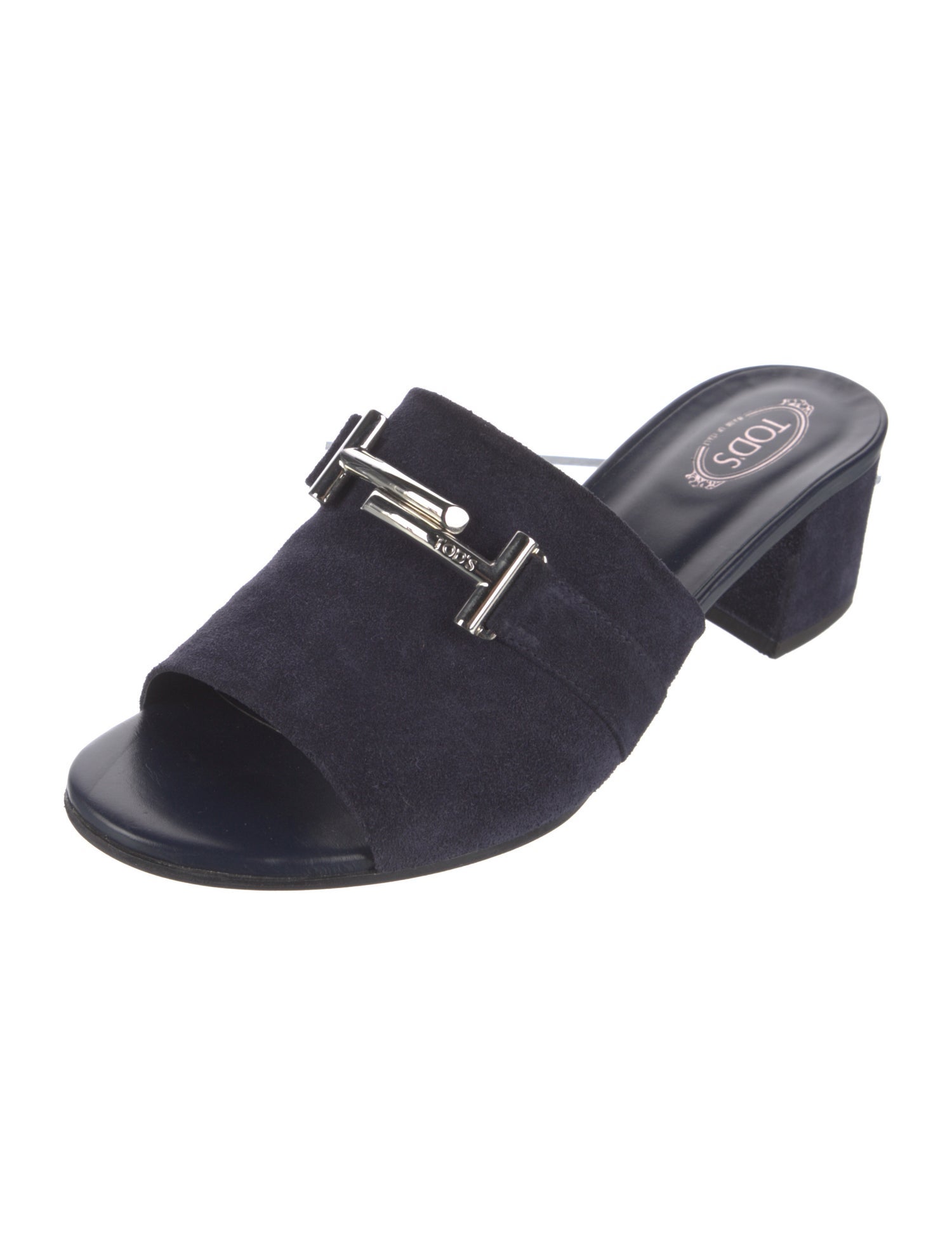 Tod's Suede Printed Slides