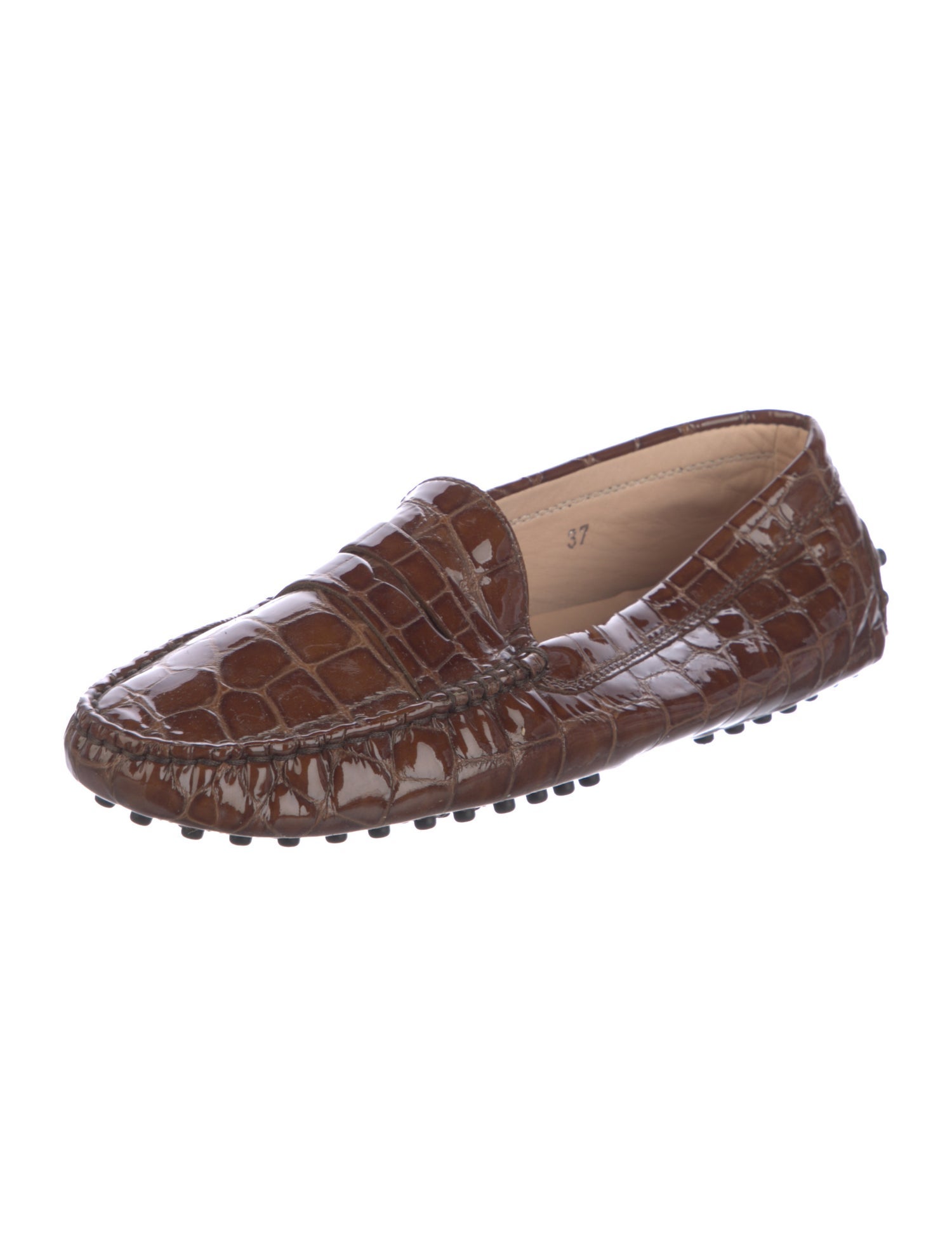 Tod's Crocodile Printed Loafers