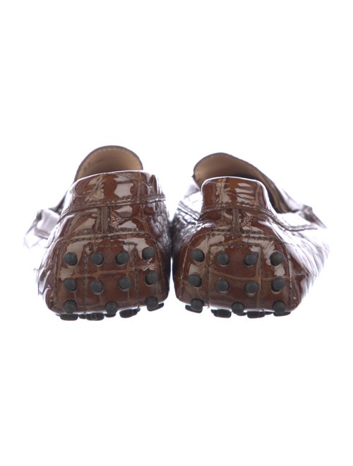 Tod's Crocodile Printed Loafers