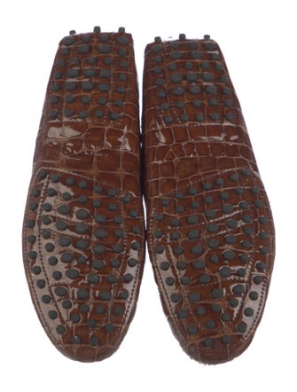 Tod's Crocodile Printed Loafers