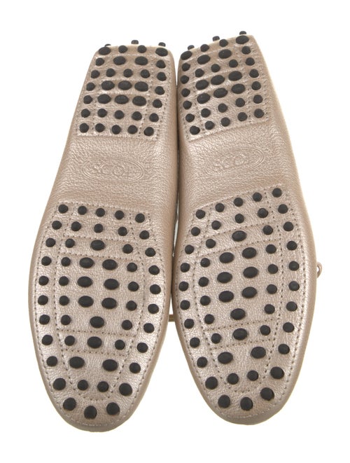 Tod's Leather Bow Accents Loafers