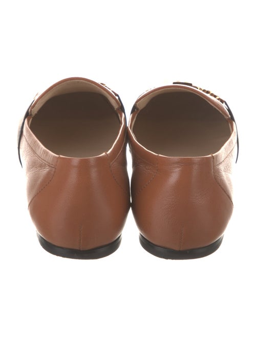 Tod's Leather Chain-Link Accents Loafers