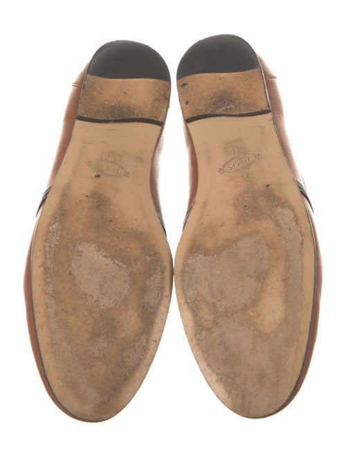 Tod's Leather Chain-Link Accents Loafers