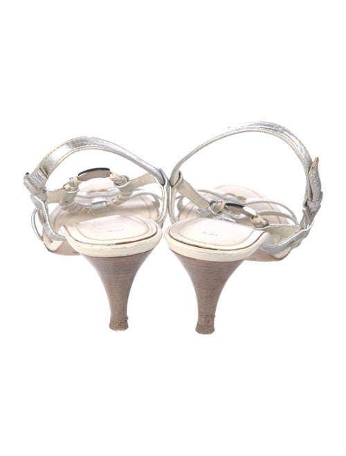 Tod's Leather T-Strap Sandals