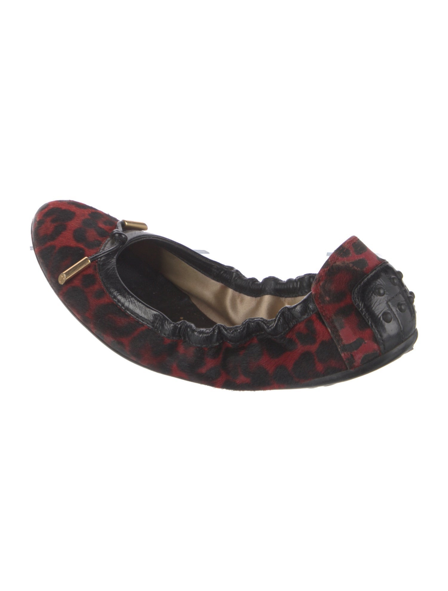 Tod's Leather Printed Ballet Flats