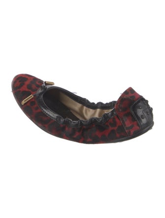 Tod's Leather Printed Ballet Flats