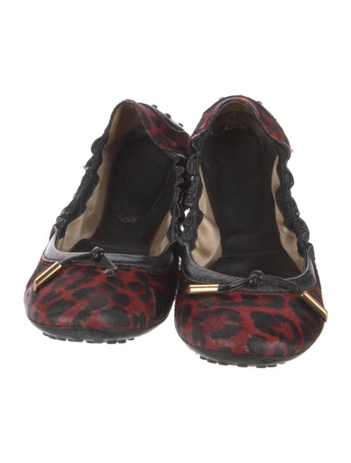 Tod's Leather Printed Ballet Flats