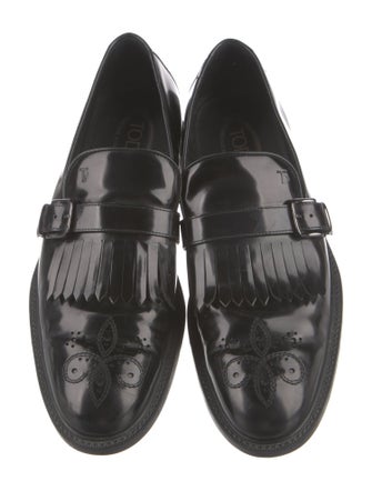 Tod's Patent Leather Monk Straps
