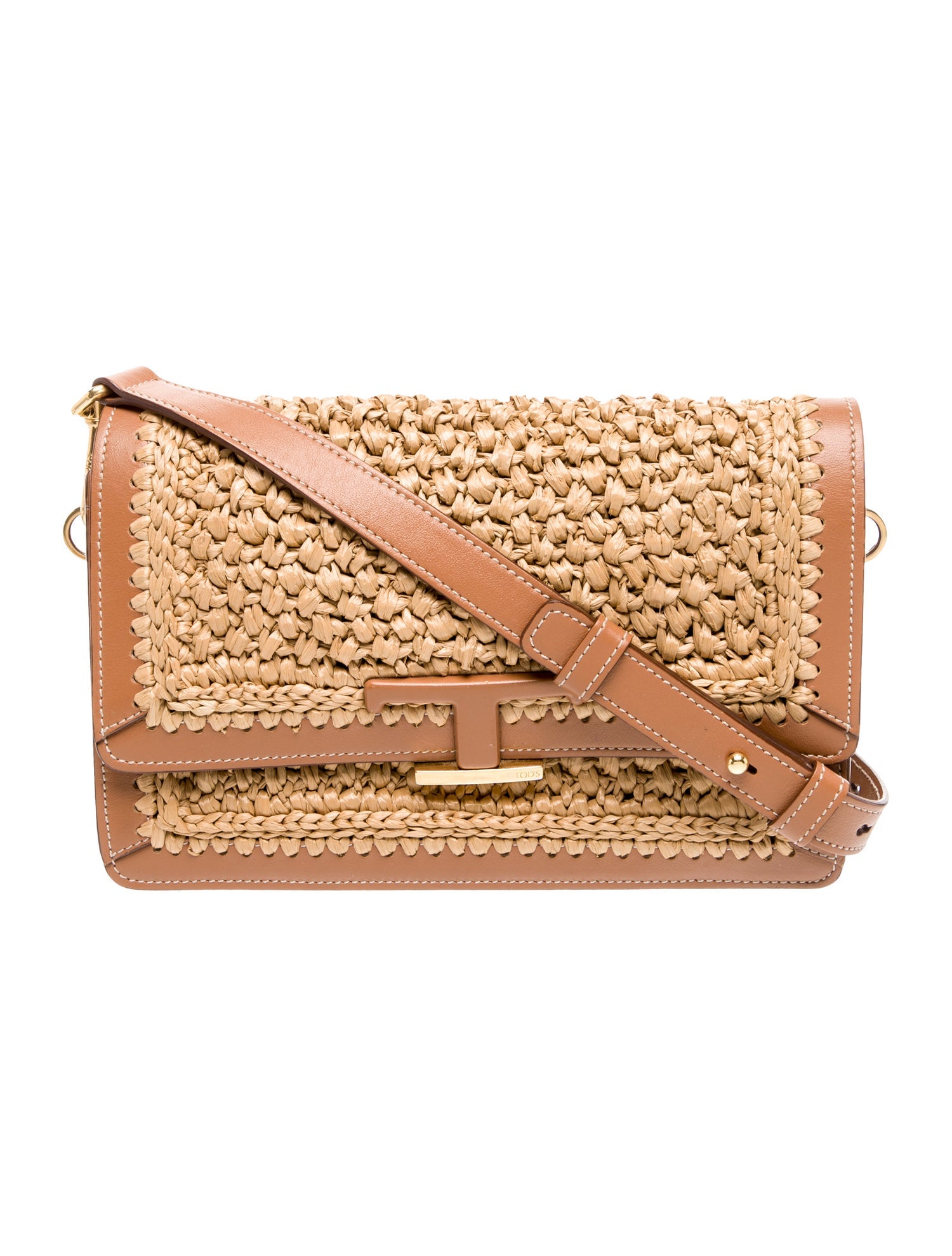 Tod's Raffia Messenger Bag