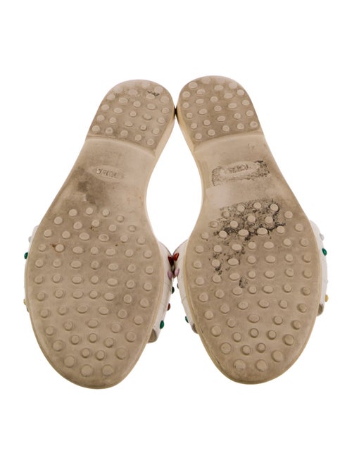 Tod's Leather Studded Accents Slides
