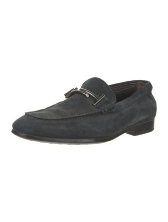 Tod's Suede Braided Accents Loafers