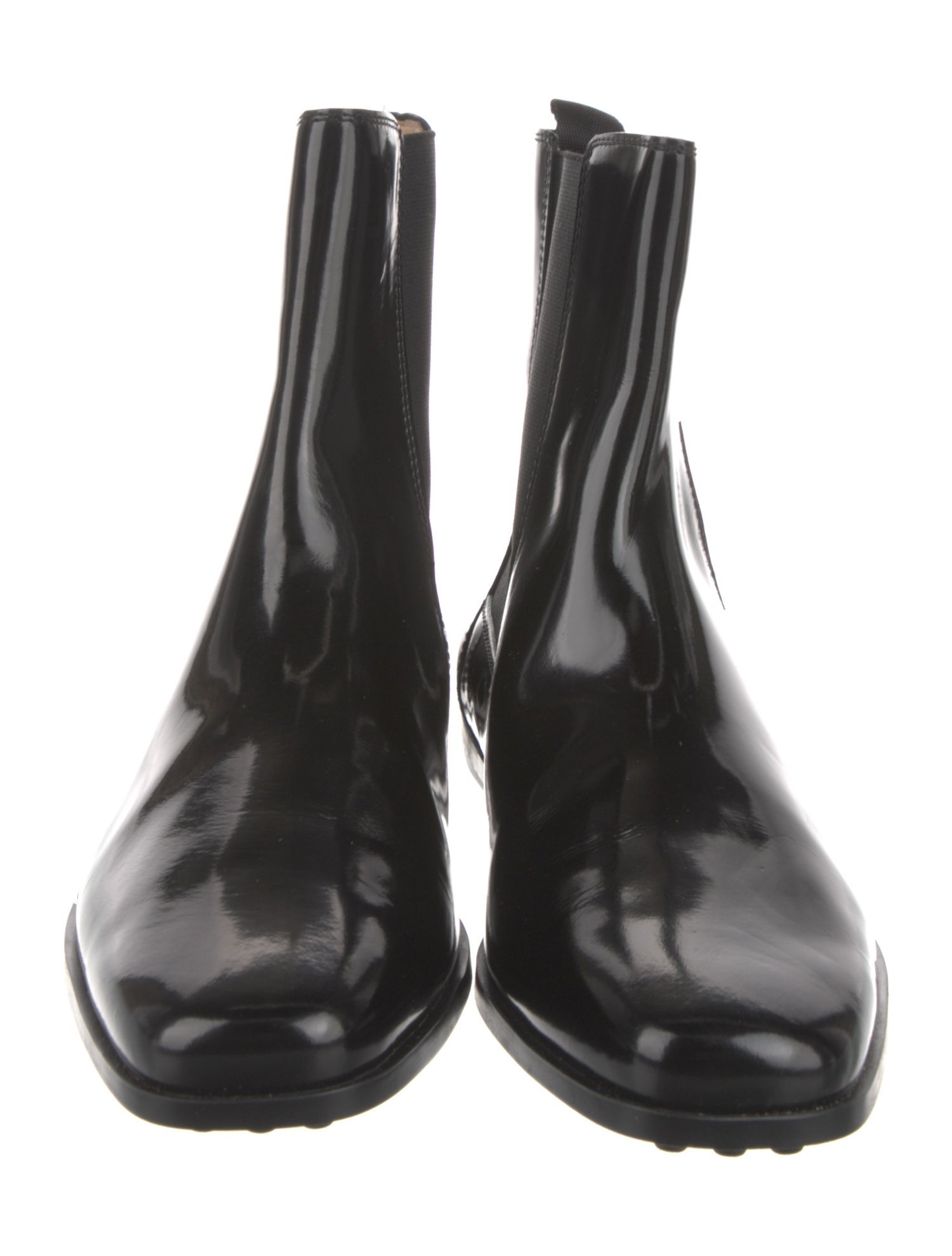 Tod's Patent Leather Chelsea Boots