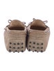 Tod's Suede Bow Accents Loafers