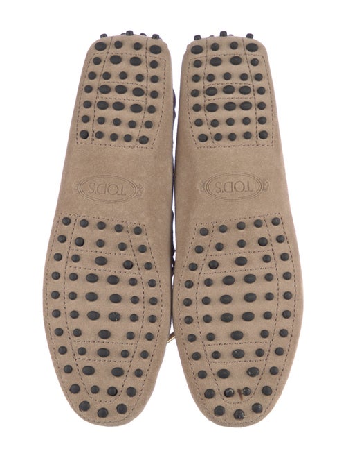 Tod's Suede Bow Accents Loafers