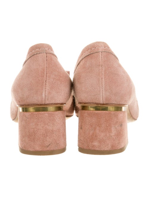 Tod's Suede Fringe Trim Accent Pumps