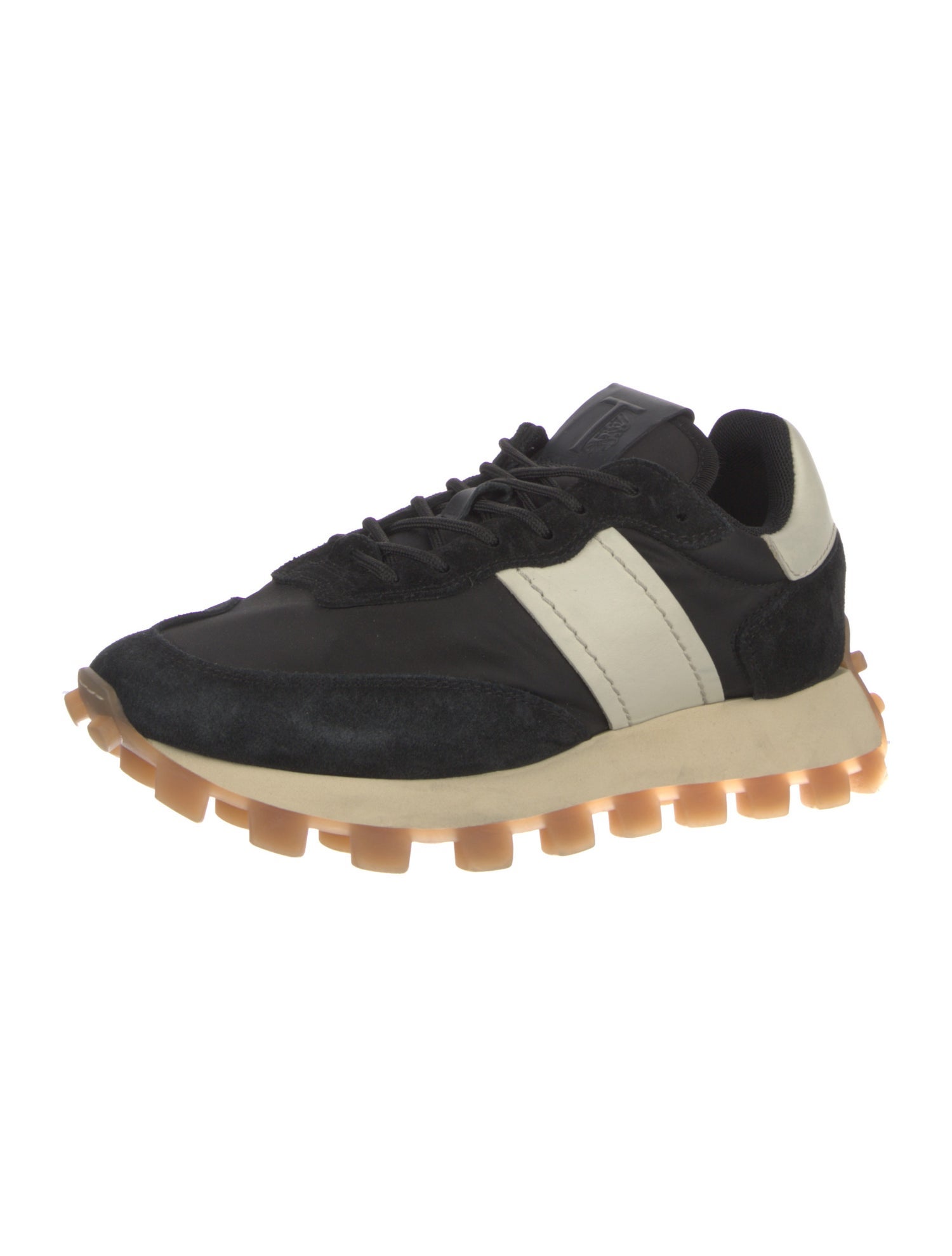 Tod's Suede Colorblock Pattern Sneakers