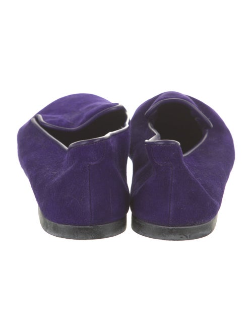 Tod's Suede Leather Trim Embellishment Loafers