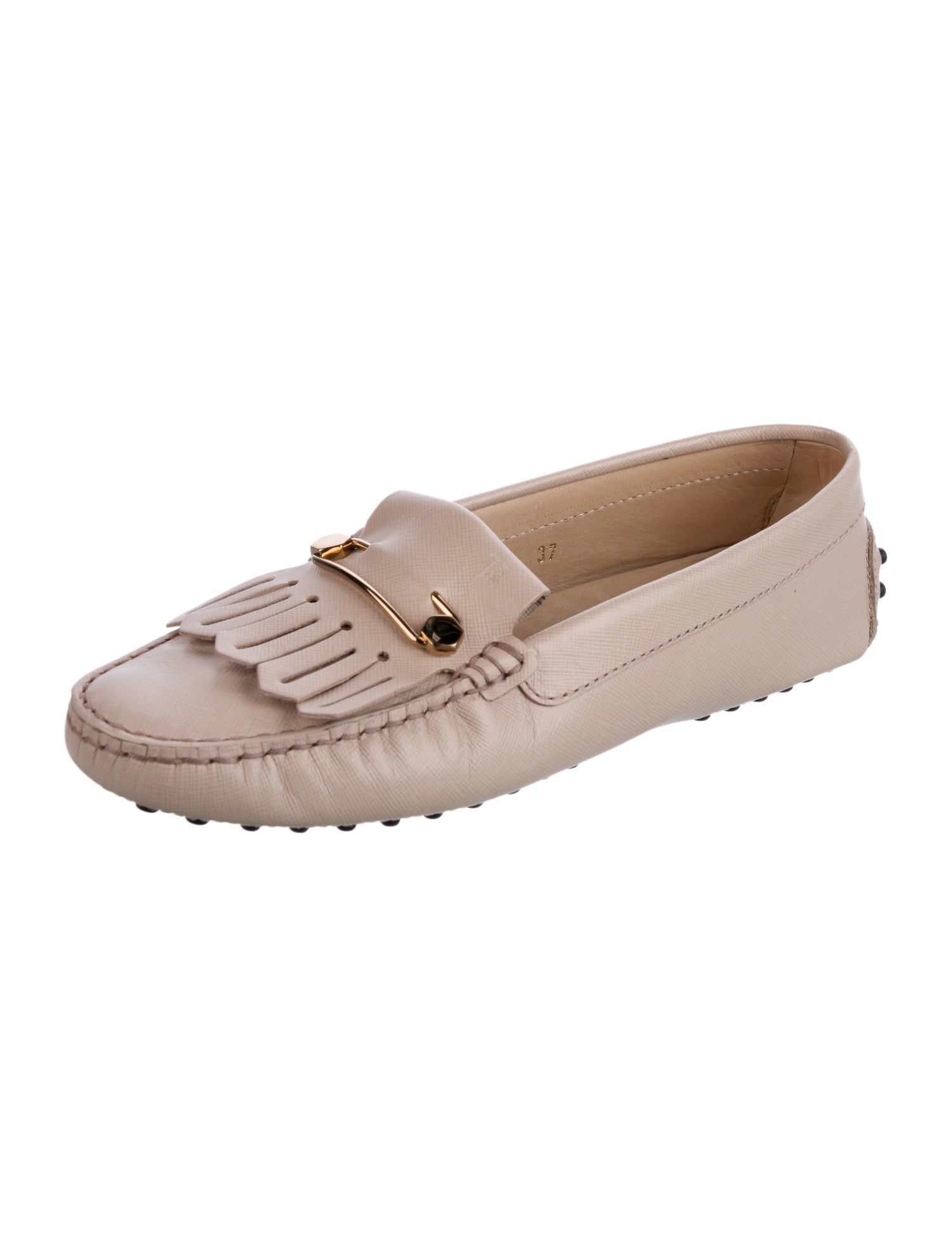 Tod's Saffiano Leather Loafers