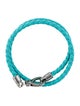 Tod's Braided Leather Double Wrap Beacelet