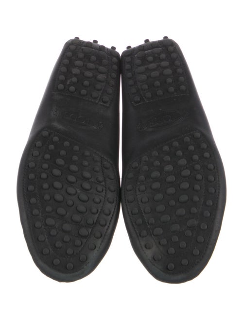 Tod's Leather Whipstitch Trim Loafers