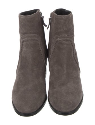 Tod's Suede Leather Trim Embellishment Boots
