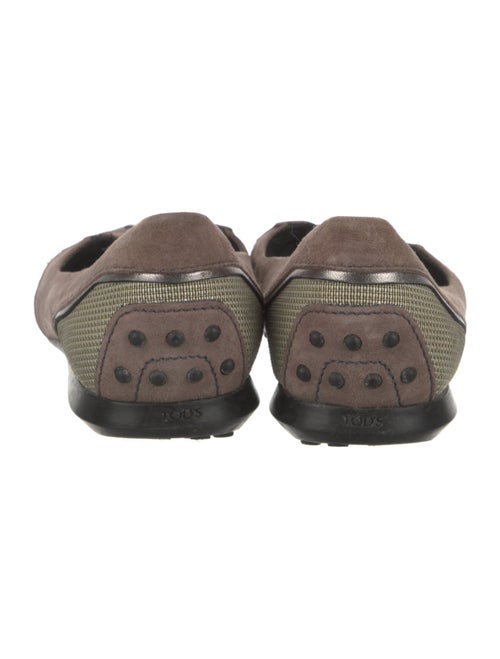 Tod's Suede Colorblock Pattern Flats