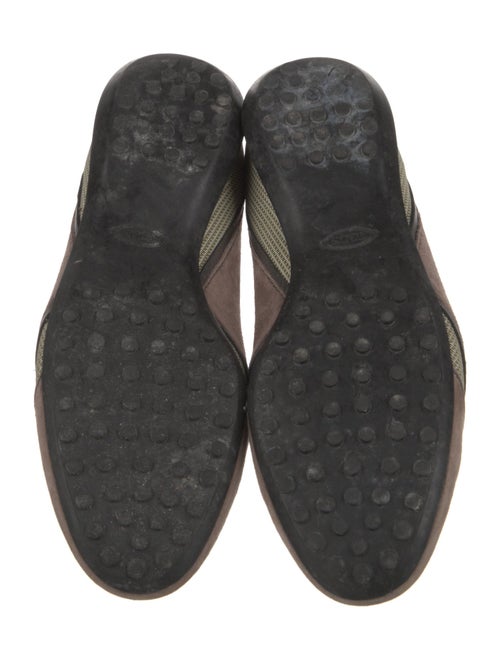 Tod's Suede Colorblock Pattern Flats