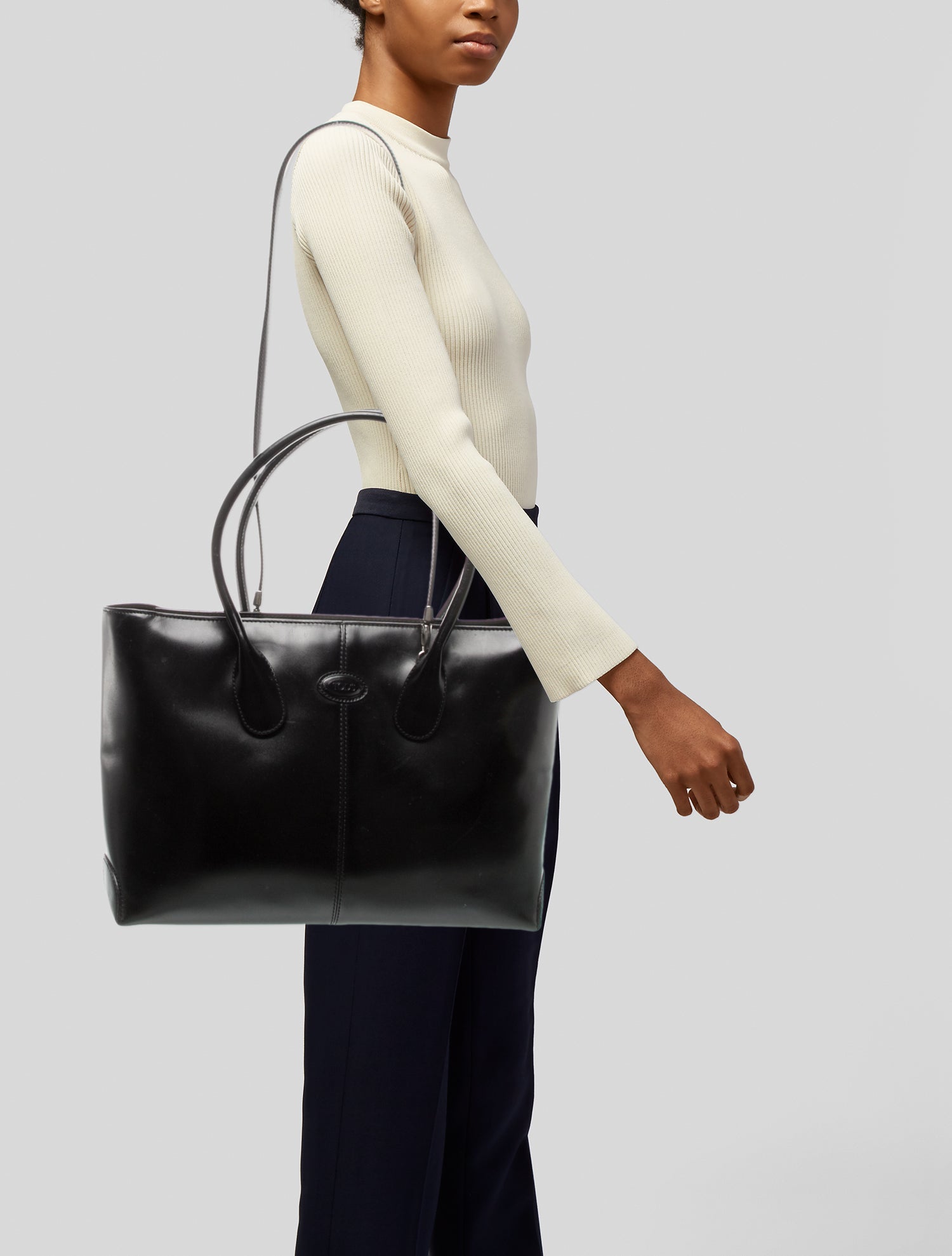 Tod's Patent Leather Top Handle Bag