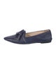 Tod's Leather Bow Accents Loafers