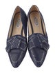 Tod's Leather Bow Accents Loafers