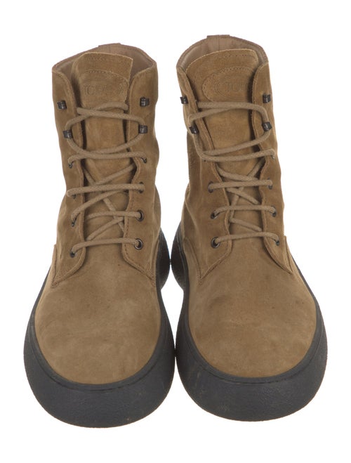 Tod's Suede Lace-Up Boots
