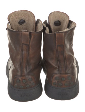 Tod's Suede Lace-Up Boots