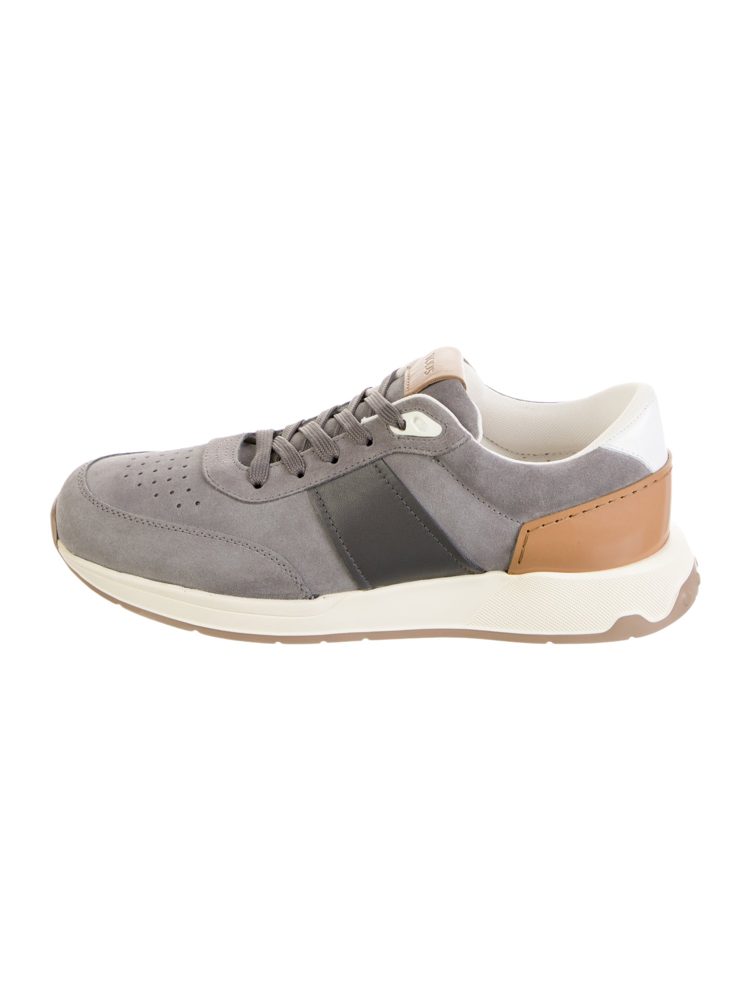 Tod's Suede Colorblock Pattern Sneakers w/ Tags