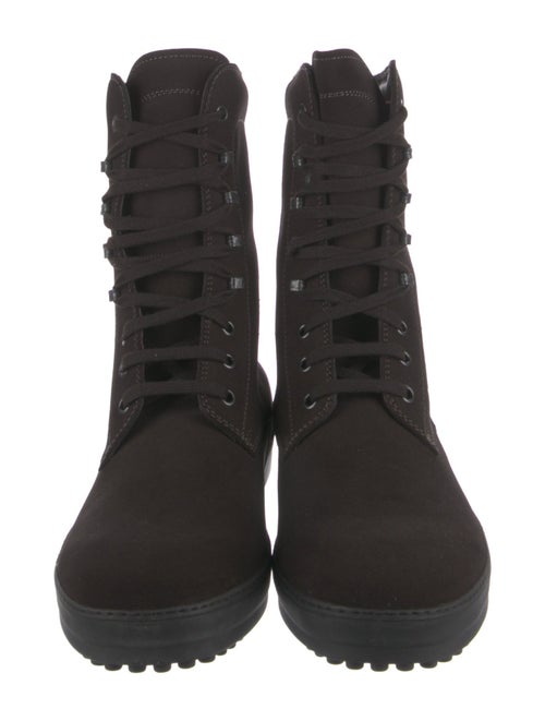 Tod's Suede Lace-Up Boots