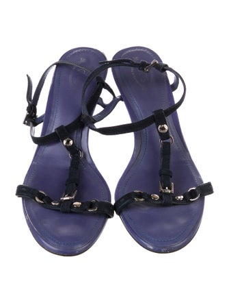 Tod's Suede T-Strap Sandals