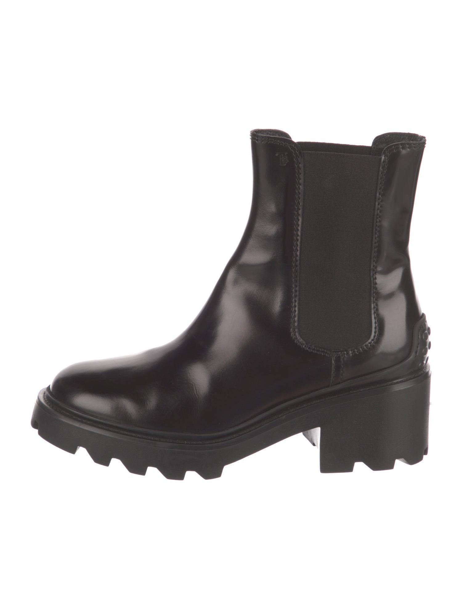 Tod's Patent Leather Chelsea Boots
