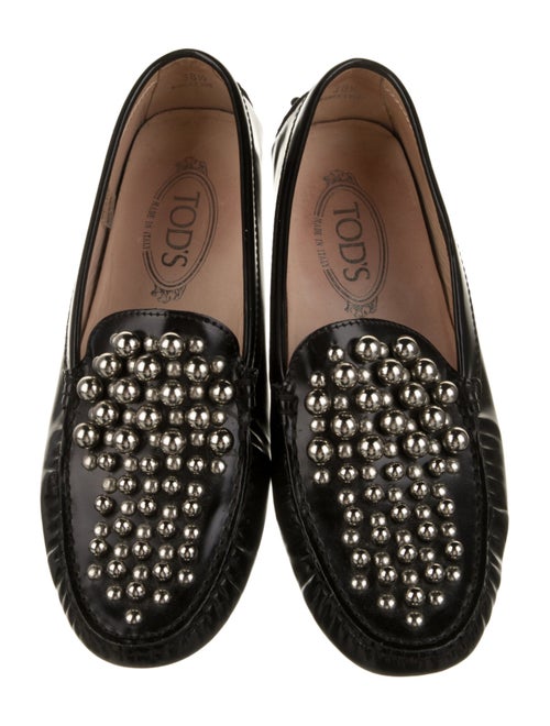 Tod's Patent Leather Studded Accents Loafers