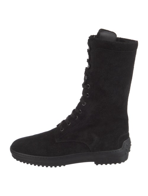 Tod's Suede Lace-Up Boots