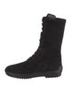 Tod's Suede Lace-Up Boots