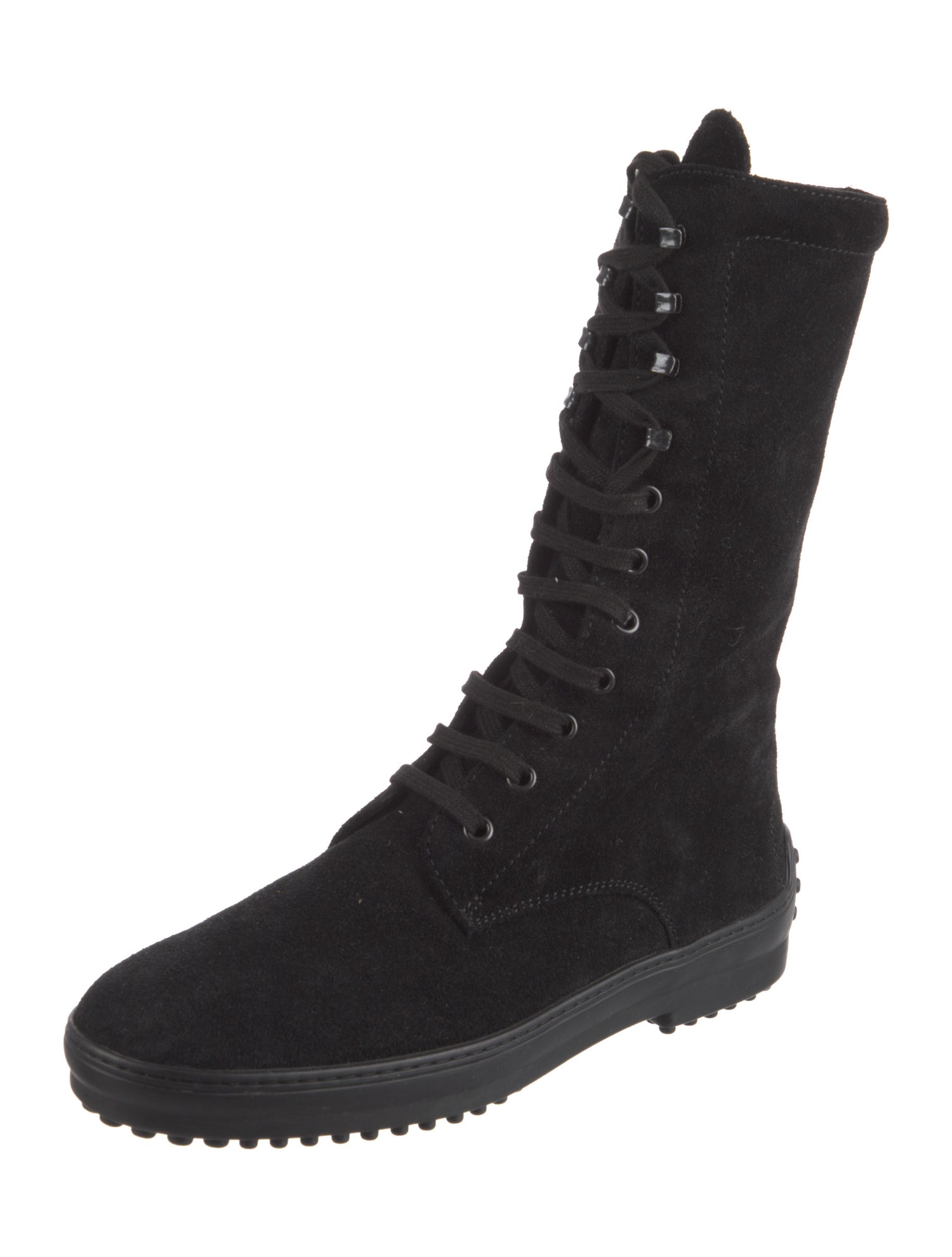 Tod's Suede Lace-Up Boots