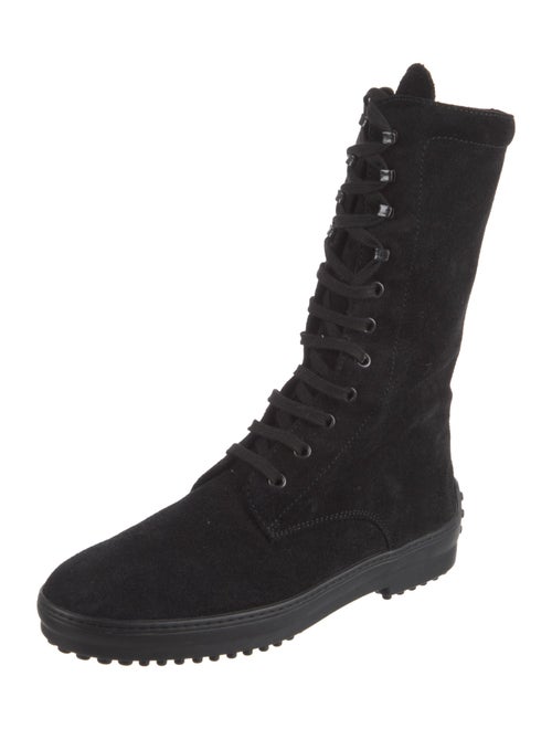 Tod's Suede Lace-Up Boots
