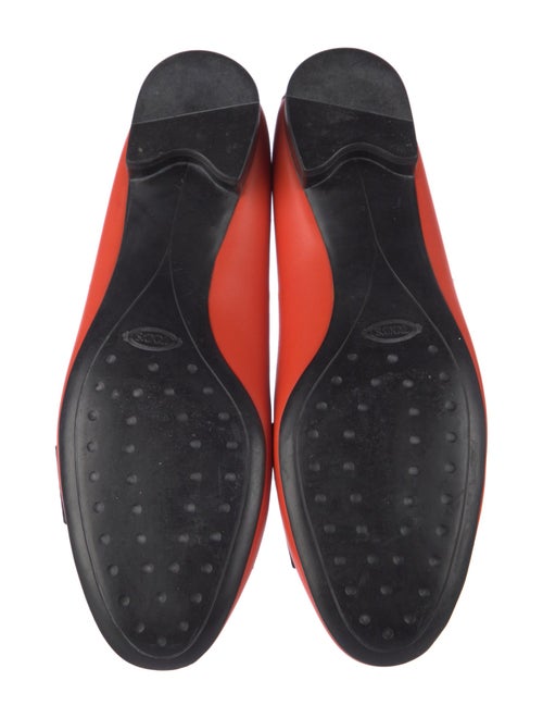 Tod's Leather Whipstitch Trim Flats