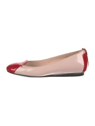 Tod's Patent Leather Colorblock Pattern Flats