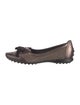 Tod's Leather Bow Accents Ballet Flats